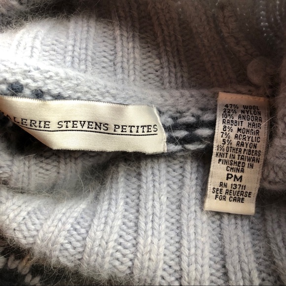 Valerie Stevens PM wool blend fair isle sweater - Picture 6 of 7